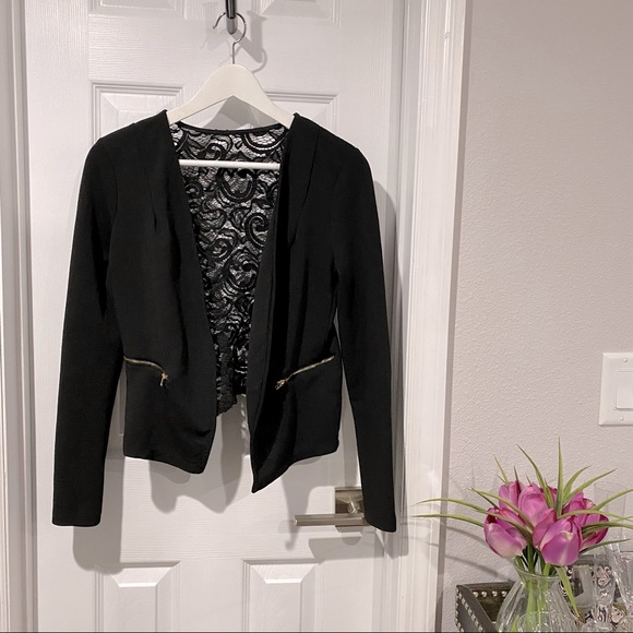 Material Girl Blazer w/Zippers & Lace Back🌹 - Picture 1 of 10